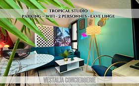 -Tropical Studio- Paisible Parking Wifi Lave-Linge