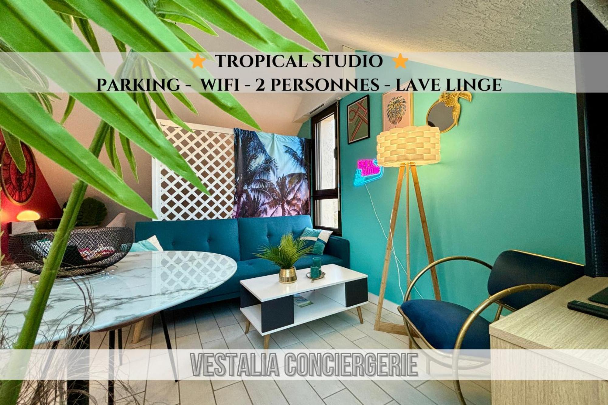 -Tropical Studio- Paisible Parking Wifi Lave-Linge Quimper Extérieur photo