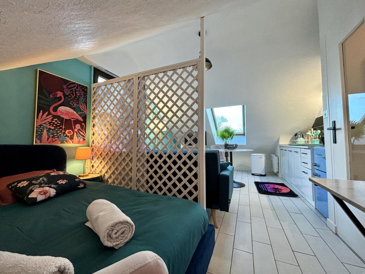 -Tropical Studio- Paisible Parking Wifi Lave-Linge Quimper Extérieur photo